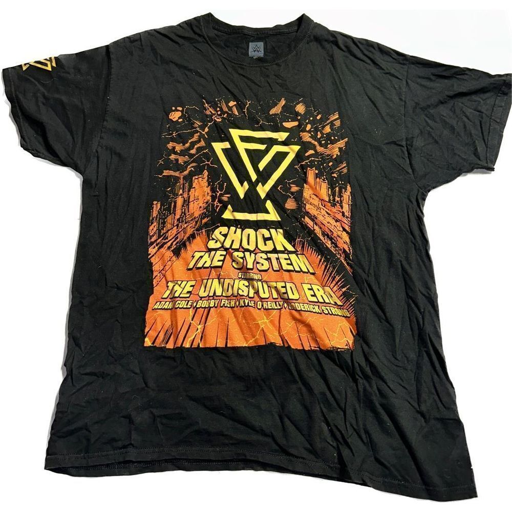 WWE The Undisputed Era Shock the System Shirt Adam Bobby Kyle Roderick Size XL‎